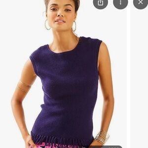 NWT Lilly Pulitzer Wellington Sweater Sleeveless Size‎ XL